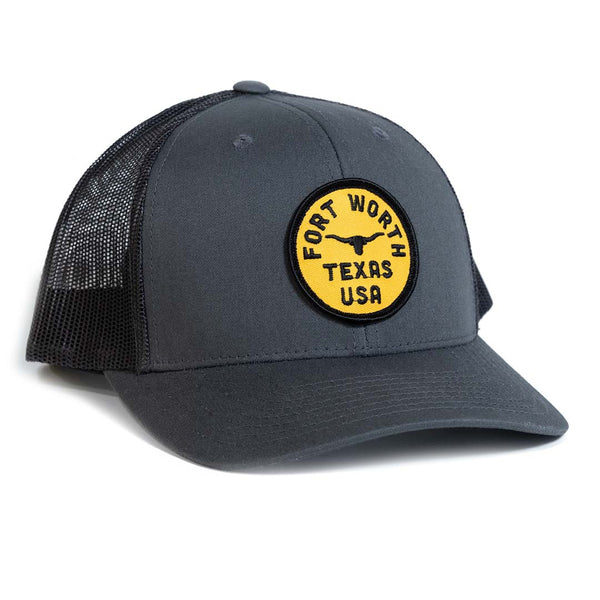 Fort Worth Texas USA - Trucker Hat - Charcoal