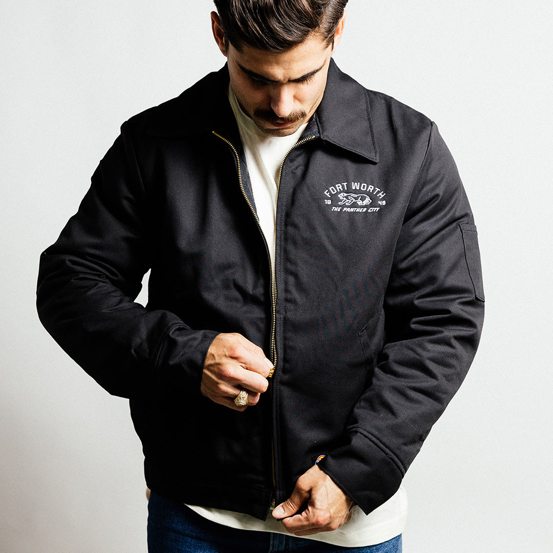 Fort Worth The Panther City - Dickies® Jacket - Black – Fort Worth