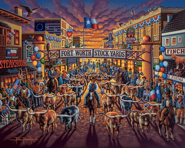 Fort Worth Stockyards Puzzle - 500 Piece