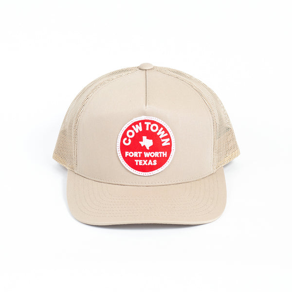 Cowtown Fort Worth Trucker Hat - Khaki