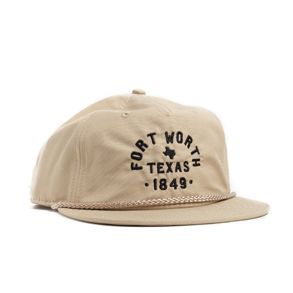 Fort Worth Texas 1849 - Classic Rope Hat - Tan/Black