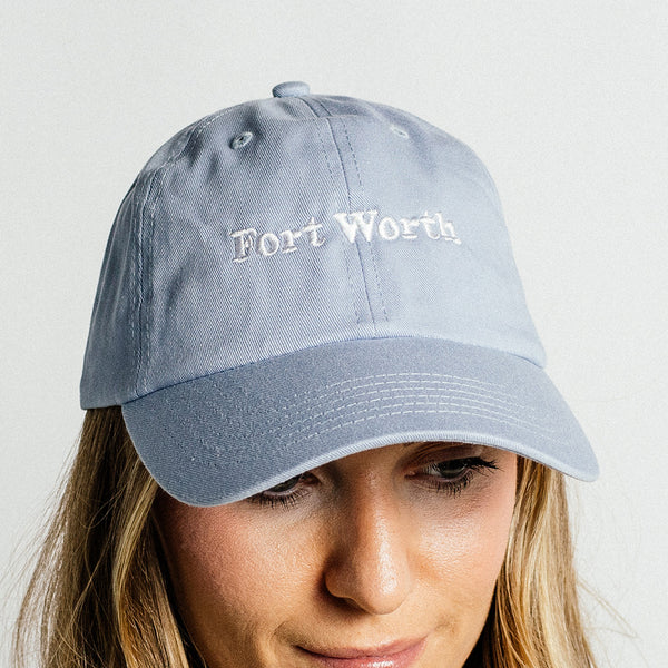 Fort Worth Retro - Ball Cap - Baby Blue