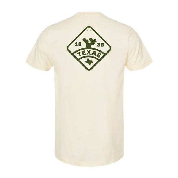Texas 1836 Pear Cactus - T-Shirt - Natural