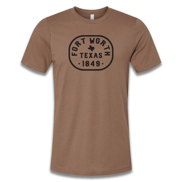 Fort Worth TX 1849 - T Shirt - Brown