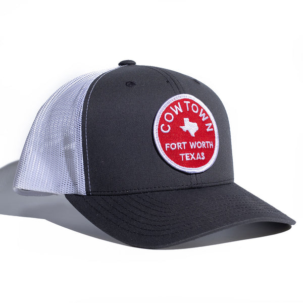 Cowtown Fort Worth - Trucker Hat - Charcoal/White