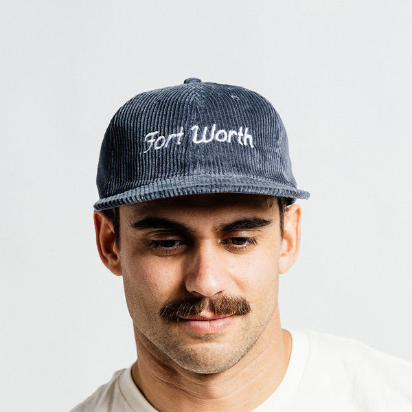 Fort Worth Script - Corduroy Cap - Navy