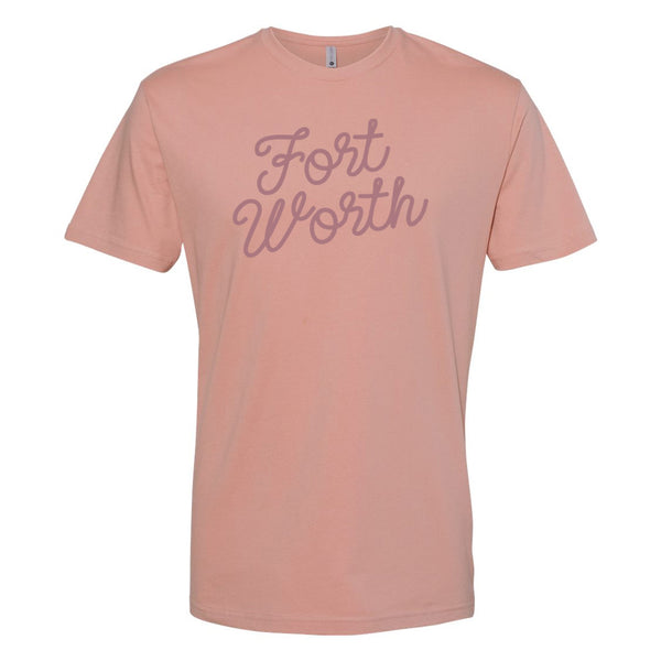 Fort Worth Script - T-Shirt - Desert Pink