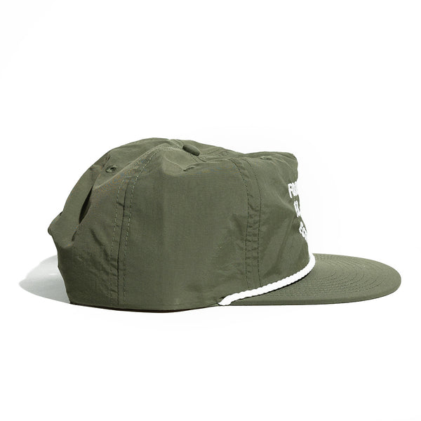 Fort Worth Texas Rope Hat - Army/White