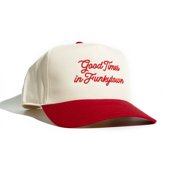Good Times in Funkytown - Ball Cap - Red/Natural