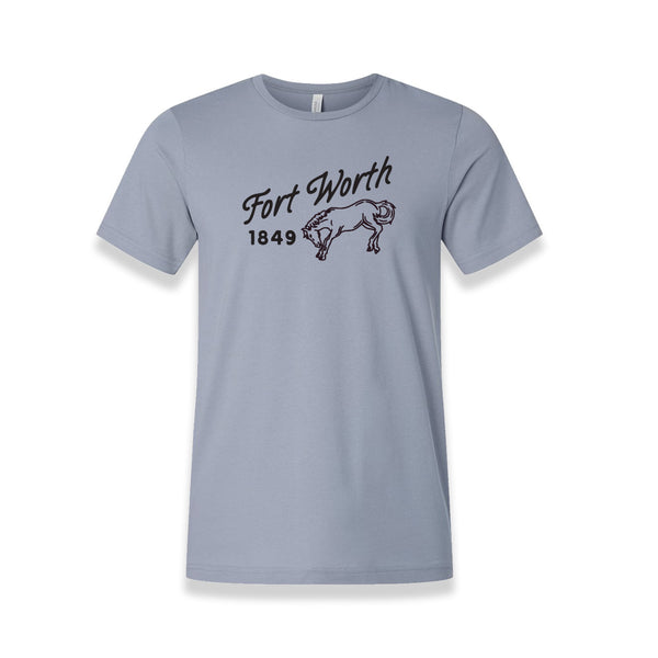 Fort Worth Bronco 1849 - T-Shirt - Vintage Blue