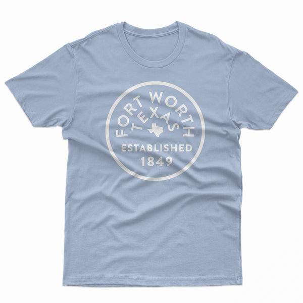 Fort Worth Texas Est. 1849 - T-Shirt - Washed Denim