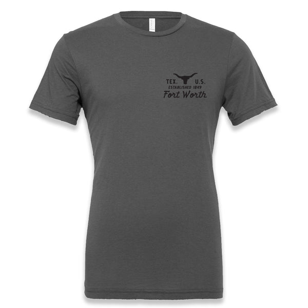 Fort Worth Tex. U.S. 1849 - T-Shirt - Asphalt