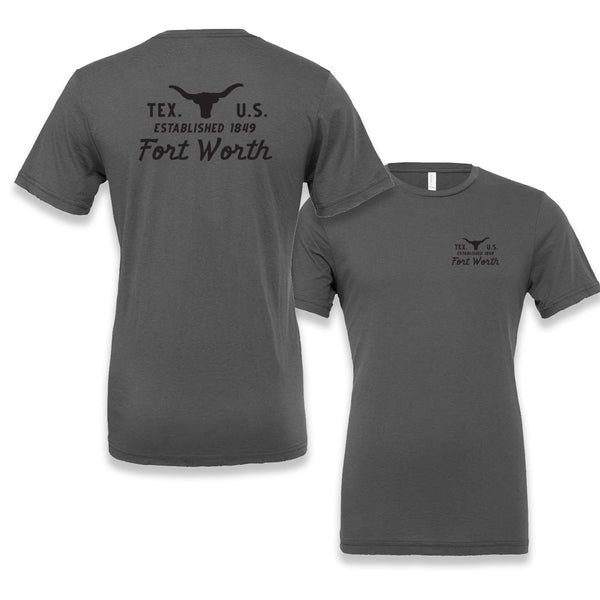Fort Worth Tex. U.S. 1849 - T-Shirt - Asphalt