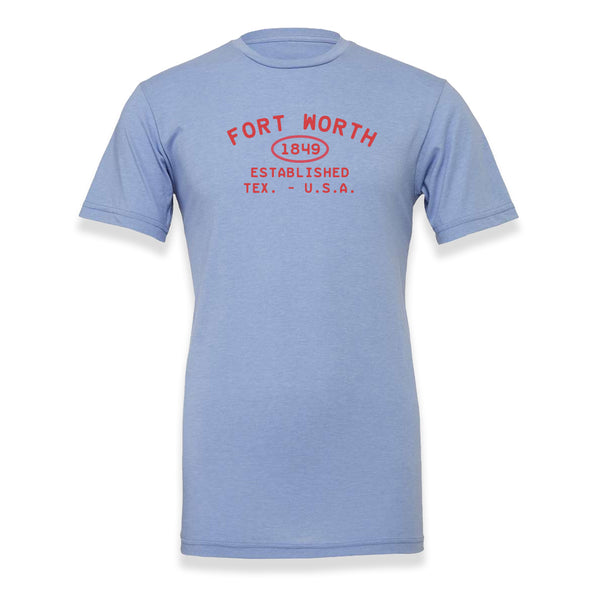 Fort Worth 18498 - Heather Blue - T-Shirt
