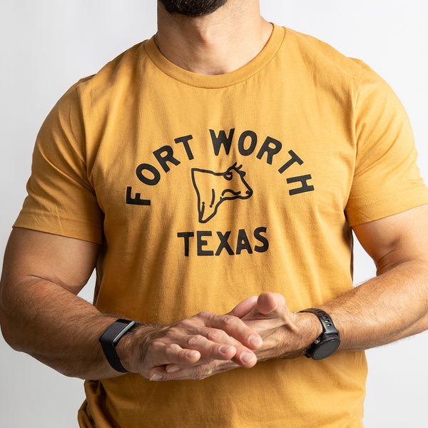 Fort Worth Cattle - T Shirt - Toast