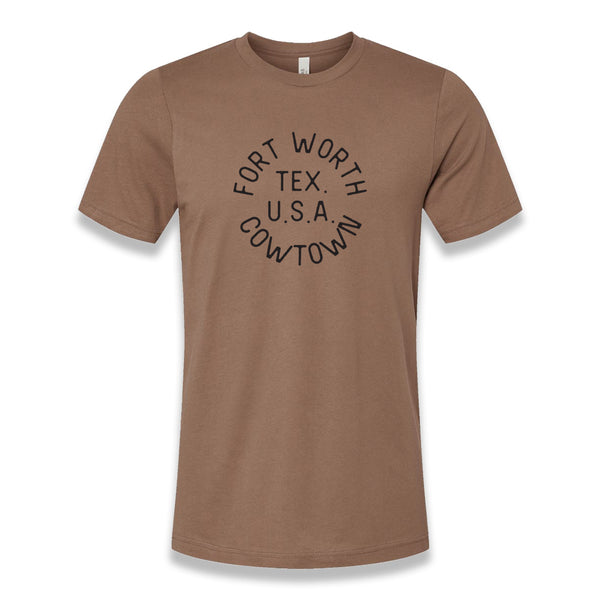 Fort Worth Cowtown - T-Shirt - Vintage Brown