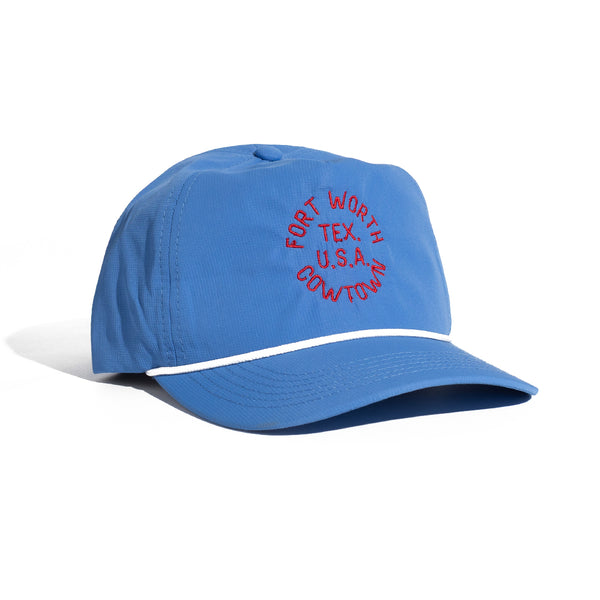 Blue Check Ripstop Cap Fort Worth Tex. U.S.A. - Ripstop Cap - Blue – Fort Worth Locals