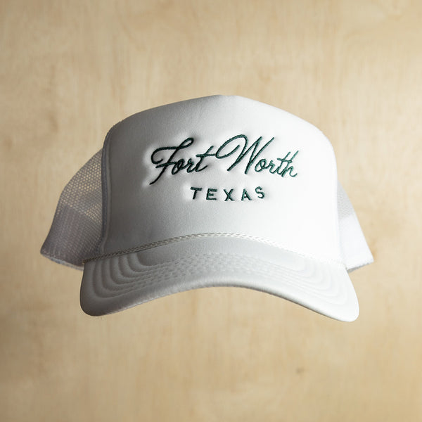 Fort Worth Texas - Foam Hat - White