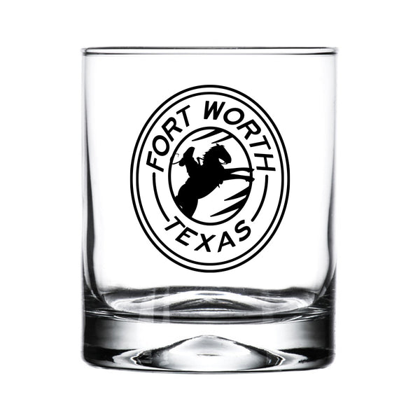 Fort Worth Badge - Old Fashioned Glass