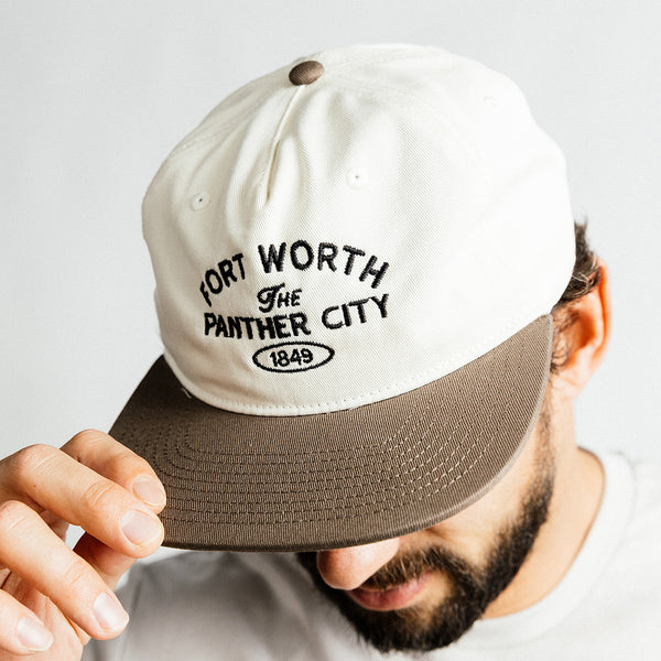 Fort Worth The Panther City - Classic Cap - Natural/Brown