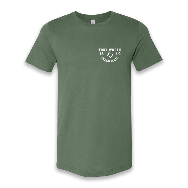 Fort Worth Texas Established 1849 - T-Shirt - Pine