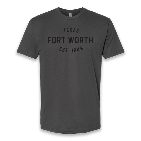 Fort Worth Est. 1849 - T-Shirt - Charcoal