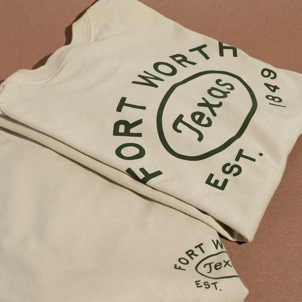 Fort Worth Texas Est. 1849 - T-Shirt - Cream