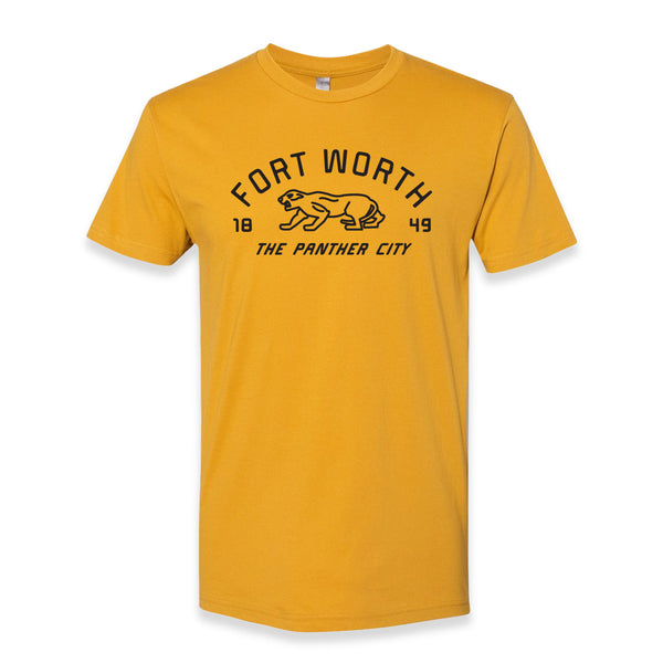 Fort Worth The Panther City - T-Shirt - Gold