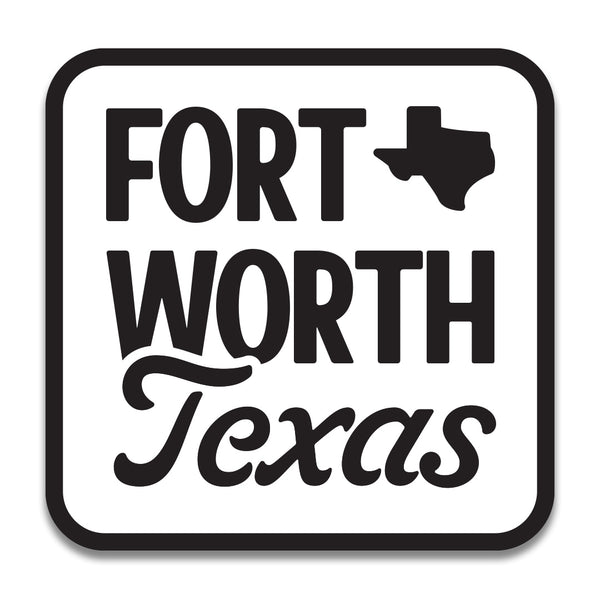 Fort Worth Script - Sticker