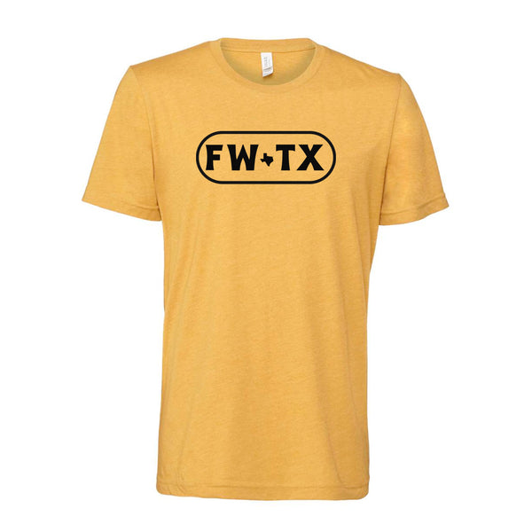 FW TX State - T- Shirt - Heather Mustard