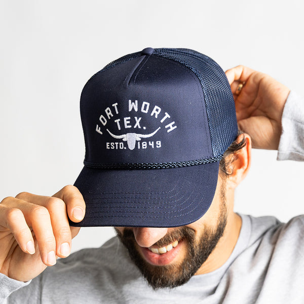 Fort Worth Texas - Trucker Hat - Navy