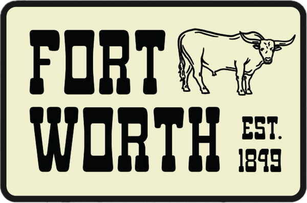 Fort Worth Cattle - Sticker