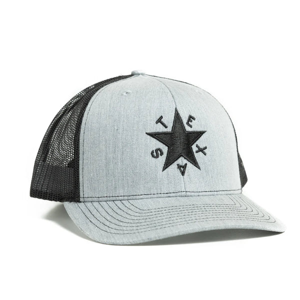 DeZavala Texas - Trucker Hat - Heather Gray