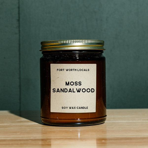 Moss Sandalwood 8 oz - Fort Worth Candle