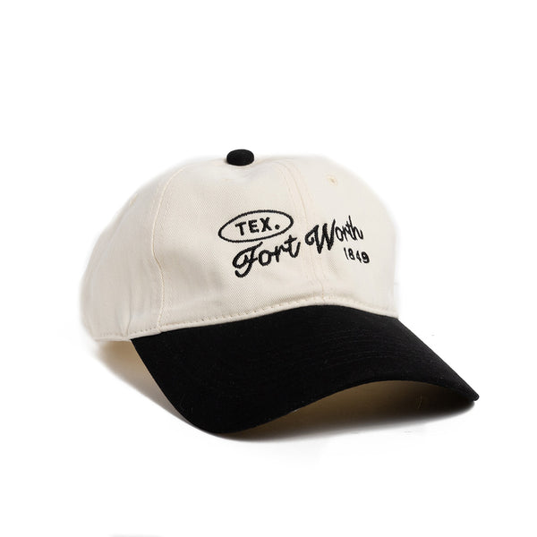 Fort Worth Tex. 1849 Ball Cap - Natural/Black