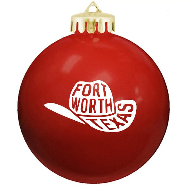 Fort Worth Cowboy Hat - Christmas Ornament