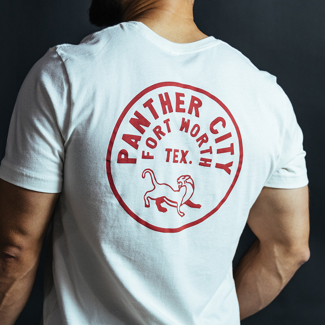 Panther City Tex. Fort Worth T Shirt Vintage White