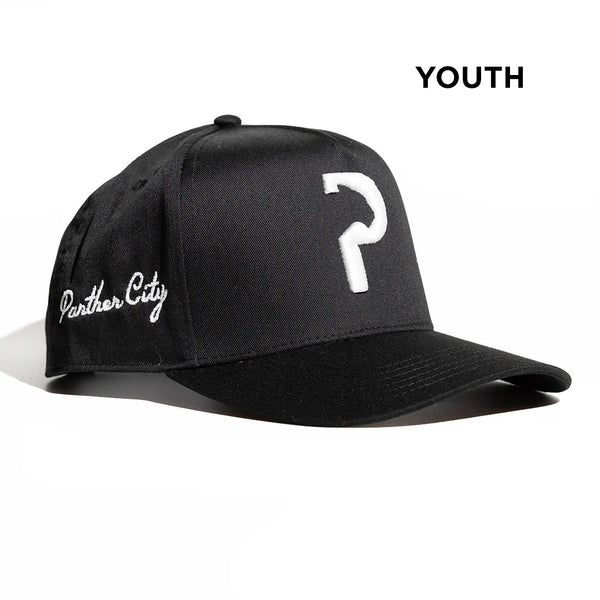 Panther City P - Youth Ball Cap - Black