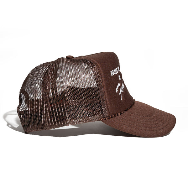 Rodeo Time in Fort Worth Texas - Foam Cap - Brown