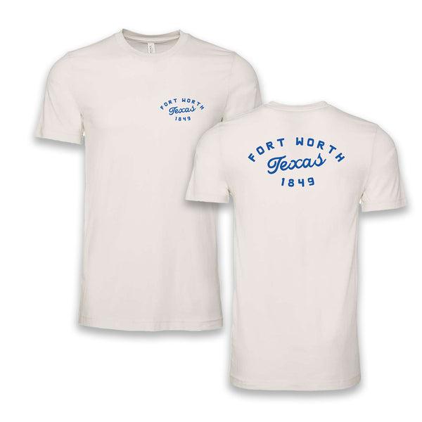 Fort Worth Texas 1849 - T-Shirt - Vintage White