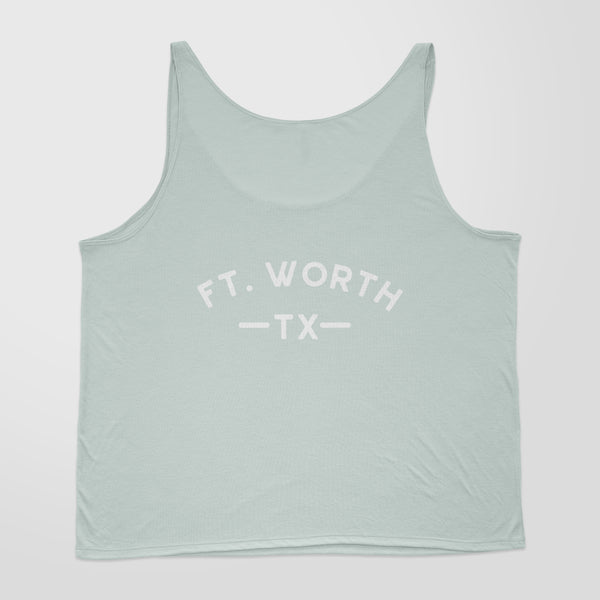 Ft. Worth TX - Women's Flowy Tank - Dusty Blue