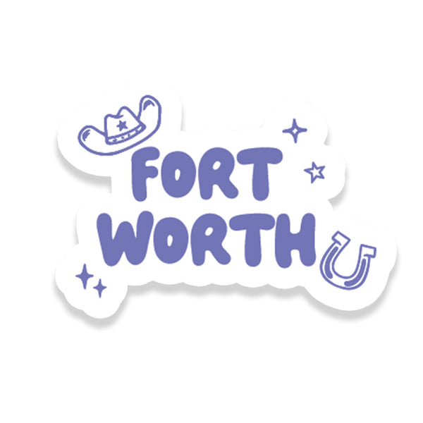 Fort Worth Doodles- Sticker