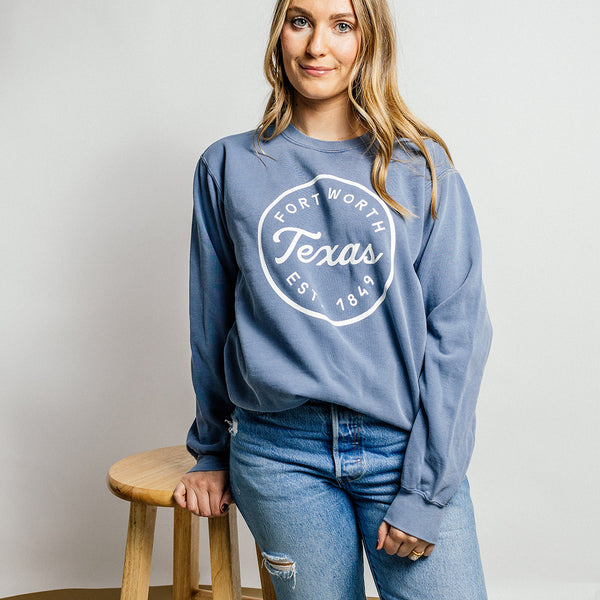 Fort Worth Texas 1849 - Sweatshirt - Slate