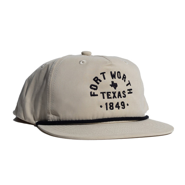 Fort Worth Texas 1849 - Classic Rope Hat - Tan/Black