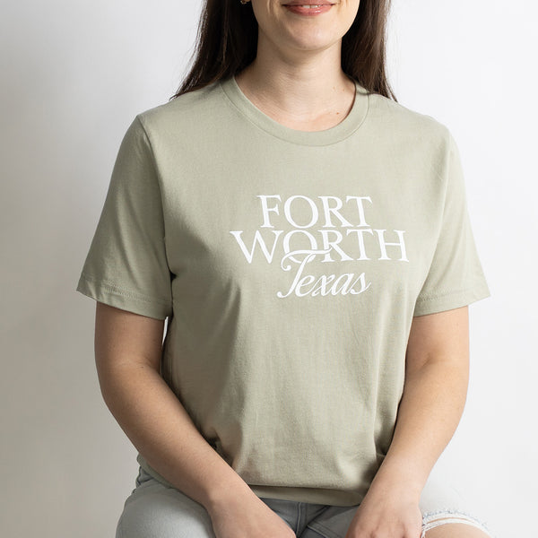 Fort Worth Script - T-Shirt - Thyme