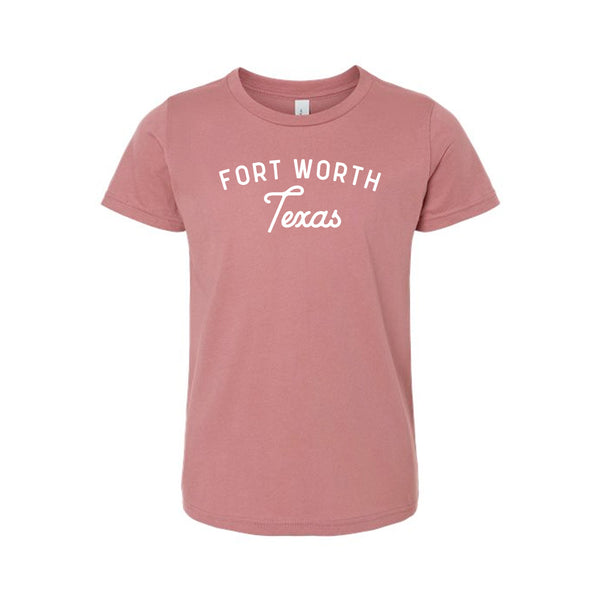 Fort Worth Texas Script - Youth T-Shirt