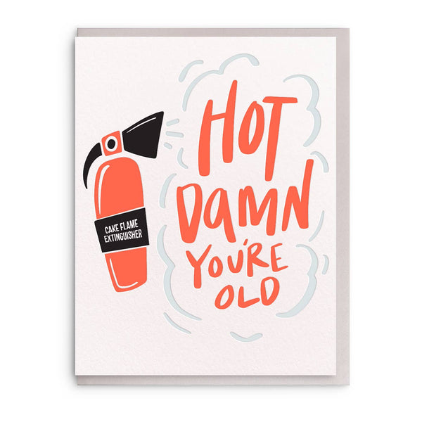 Hot Damn - Letterpress Birthday Greeting Card