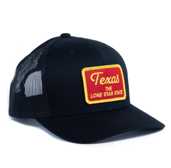 Texas The Lone Star State - Black - Trucker Hat