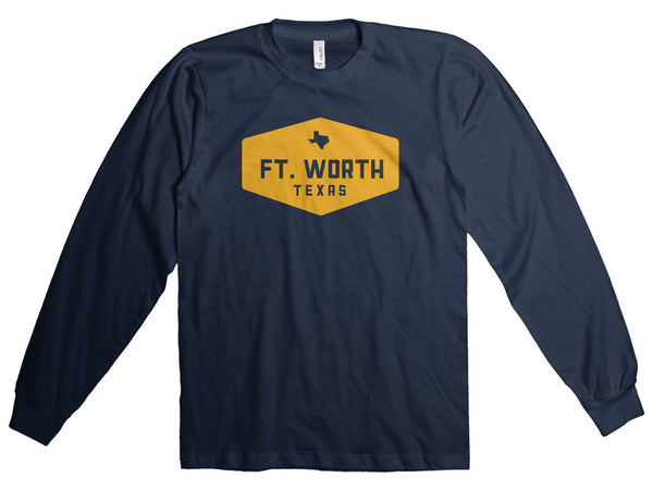 Ft. Worth Texas - Long Sleeve - Navy