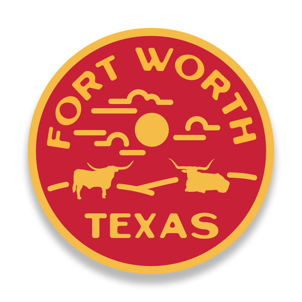 Fort Worth Texas Cattle - Sticker